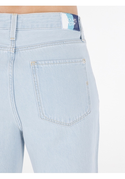 Colin's Colins 786 Carlen Normal Kesim Orta Bel Boru Paça Mavi Kadın Pantolon Denim