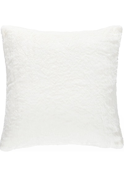 Koza Home Piuma Krem Düz Peluş Yastık 50x50 5044