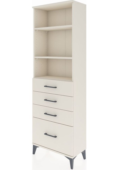 Arges Dolap 3 Raflı 4 Çekmeceli 60x30x182 Aytaşı-aytaşı Aytaşı