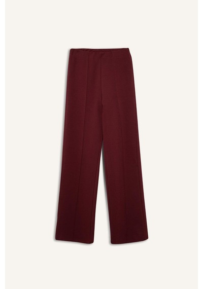 Defacto Straight Fit Kalın Sweatshirt Kumaşı Pantolon F8513ax25aubr248 Bordo-br248