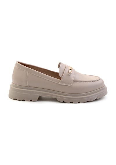 Bambi Bej Kadın Loafer Ayakkabı K01997010709 Bej
