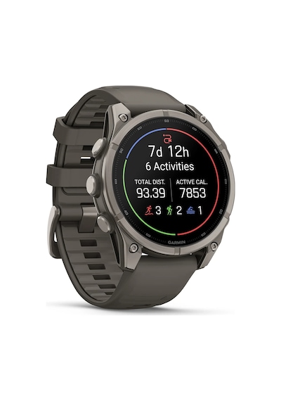 Garmin Fenix 9 47 MM Silikon Kayışlı Titanyum Çakıl Akıllı Saat (Distribütör Garantili)