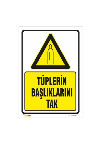 Tüplerin Başlıklarını Tak - Isg Levhası Levha-50x70 Cm Sticker