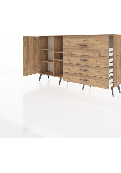 Arges Konsol 4 Raflı 4 Çekmeceli Tek Kapaklı 176x30x99 Çam-çam Atlas Çam - Atlas Çam Arges Konsol 4 Raflı 4 Çekmeceli Tek Kapaklı 176x30x99 Çam-çam Atlas Çam - Atlas Çam