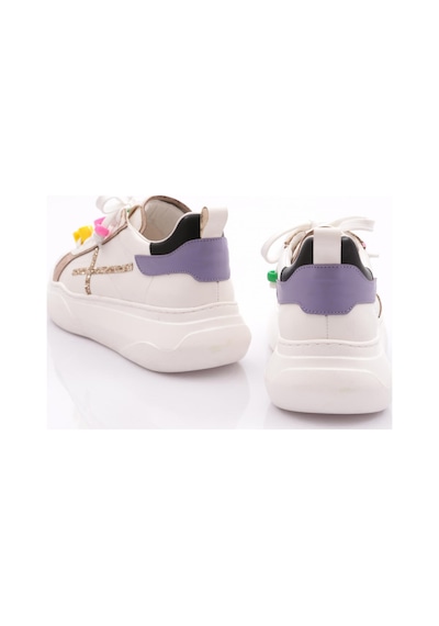 Dgn 1023 Kadin Sneaker Ayakkabi 1023-2007-R145801 Beyaz - Siyah