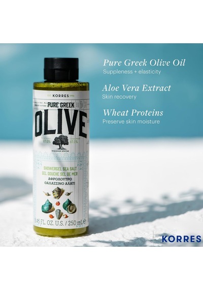 Pure Greek Olive Shower Gel Sea Salt 250 Ml - Saf Zeytinyağlı - Deniz Tuzu Diğer