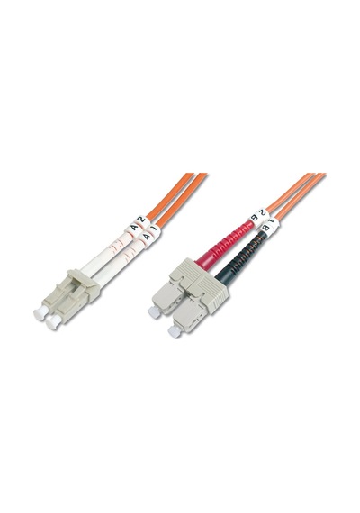 Digitus Lc-sc Fiber Optik Patch Kablo, 2 Metre, Multimode, Duplex, 62.5/125 -18207