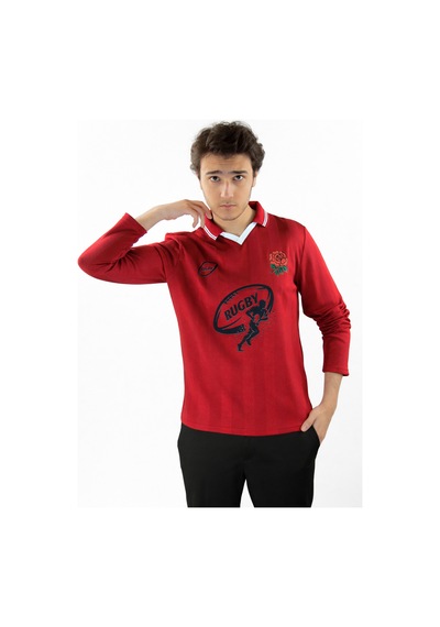 Urbantrendstore Rugby Tasarımlı Günlük Rahat Kullanım Casual Tişört Kırmızı