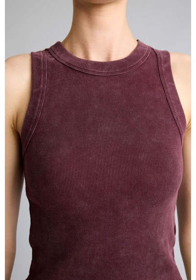 Defacto Slım Fıt Bisiklet Yaka Ribana Sporcu Atlet H7078ax26smbr93 Bordo-br93