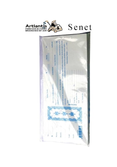 Artlantis Senet Koçanı 300 Lü 1 Paket Senet Bono Borç Alacak Senedi Poşetli 12x25 Cm Çok Renkli