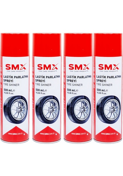 Lastik Parlatma Spreyi 4x500 Ml 4 Adet
