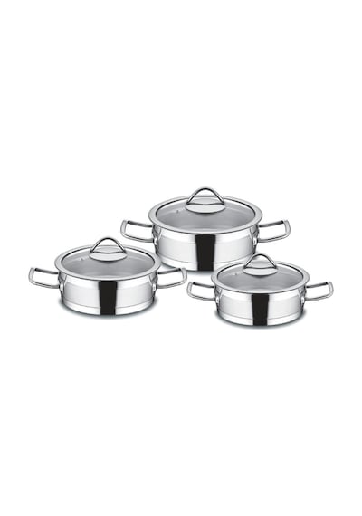 Kahramanlar 3 Parça Sırma Cam Kapaklı Omlet Set