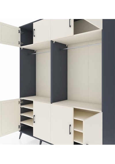 Hyperion Gardrop 10 Raflı 8 Kapaklı 2 Askılı 176x44x221 Antrasit-aytaşı Aytaşı Hyperion Gardrop 10 Raflı 8 Kapaklı 2 Askılı 176x44x221 Antrasit-aytaşı Aytaşı