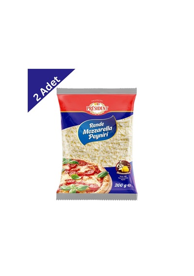 President Rende Mozzarella 200 G X2 Adet - Kusursuz Erime Ve Profesyonel Sunum