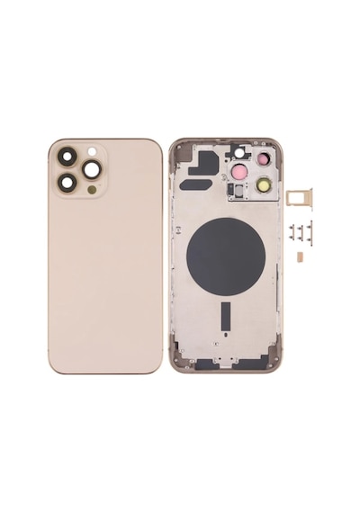 Apple Uyumlu iPhone 13 Pro Max Boş Kasa Altın
