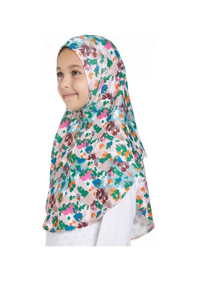 Hürrem Bone Zümrüt Pratik Hazır Geçmeli Genç Tesettür Bone Jakar Desenli Hijab 2408 37 Zümrüt