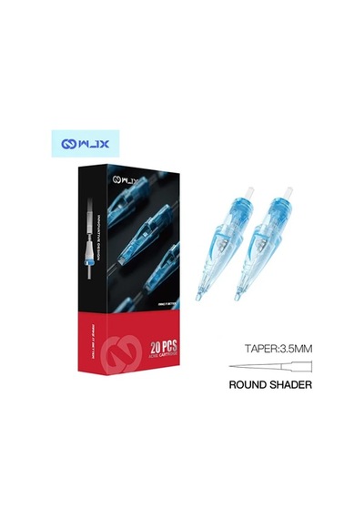 Wjx Cartridges - 1203 Rs Round Shader Medium Taper - Kartuş Dövme İğnesi