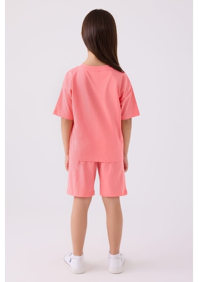 U.S. Polo Assn. U.s. Polo Assn Kız Çocuk Pembe Bermuda Takım Pembe