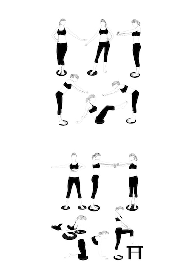 Spor Byfit Bel İçin Twister + Pilates Denge Topu - 2'li Set