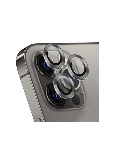 Apple iPhone 13 Pro Max Tekli Kamera Lens Koruma Camı Füme iPhone 13 Pro Max İle Uyumlu Ekran Koruyucu Diğer