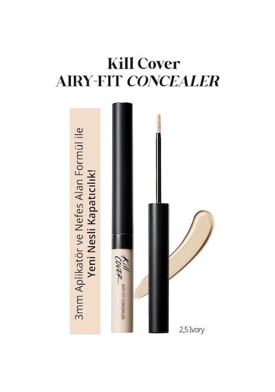 Clio Kill Cover Airy-Fit Concealer 2.5 Ivory