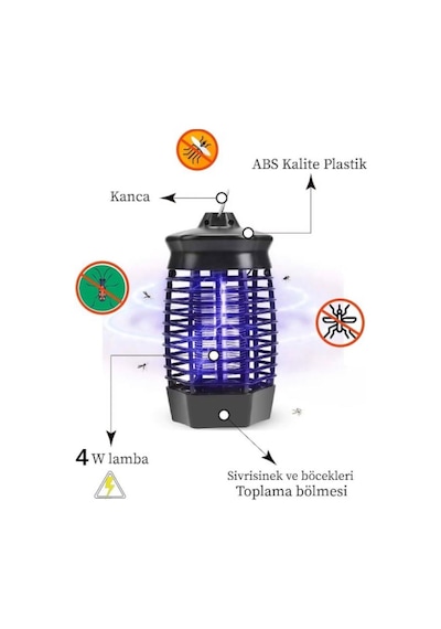 Zhltools Elektrikli Sinek Öldürücü Cız Lamba
