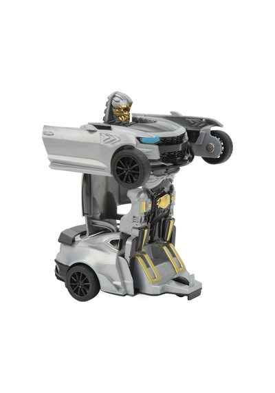 Tek Tuşla Robota Dönüşen Gri 14 Cm Oyuncak Araba Yeni Model Kutusuz Üründür