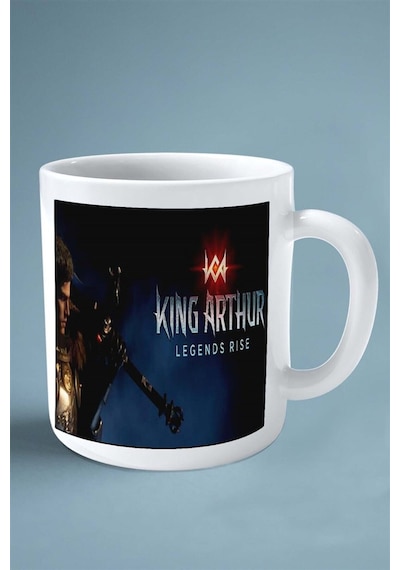 King Arthur Mobil Oyun Baskılı Kupa Bardak Çift Taraflı Baskı Kişiye Özel Model 3 Çok Renkli