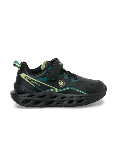 Lumberjack Sky Jr Pu Erkek Çocuk Rahat Sneaker Siyah