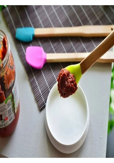 3'lü Bambu Mutfak Spatula Seti Uzun Ahşap Çok Renkli Diğer