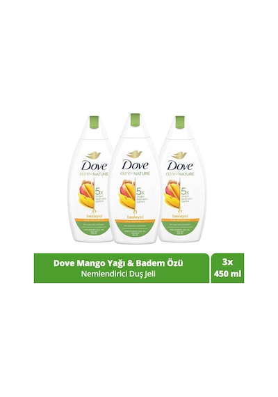 Care By Nature Nemlendirici Duş Jeli Mango Yağı & Badem Özü 450 Ml X3 Diğer