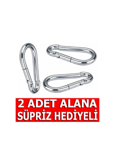 Galvanizli Karabina Hamak Salıncak Askısı Çelik Kanca