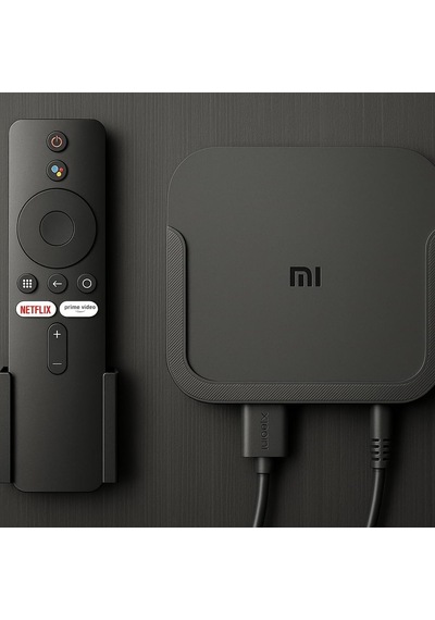 Xiaomi Mi Tv Box S Ve Mi Box Tv Stick S İle Uyumlu Duvar Montaj Standı, Siyah, Bluetooth Uzaktan Kumanda Tutucu Aparatı