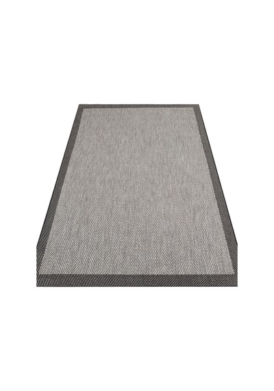 Mona Mn02 Düz Örgü Desenli Koyu Gri Modern Salon Halısı Hav Toz Vermez Kaymaz Tabanlı