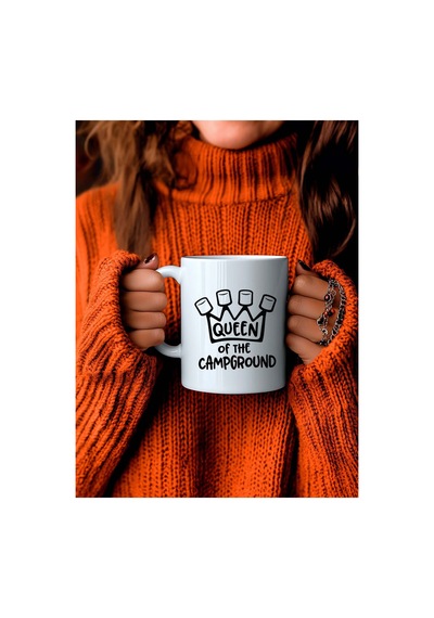 Kişiselleştirilebilir Queen Of The Campground Kamp Kraliçesi Marshmallow Tasarımlı Kupa Bardak - 330 Çok Renkli - 876199605 Çok Renkli - 876199605 Çok Renkli