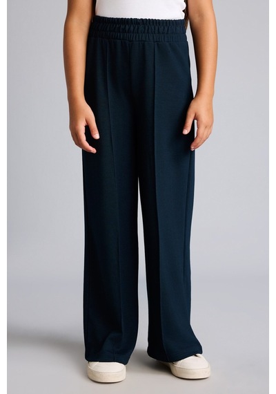 Defacto Beli Lastikli Önü Dikişli Wide Leg Modal Eşofman Altı Kız Çocuk I2267a826aunv163 Lacivert-nv163