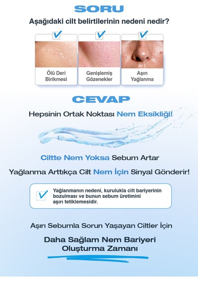 Dashu Blue Sedum Water Yağ ve Nem Dengesi Sağlayan Hyalüronik Asitli Yoğun Nemlendirici Krem