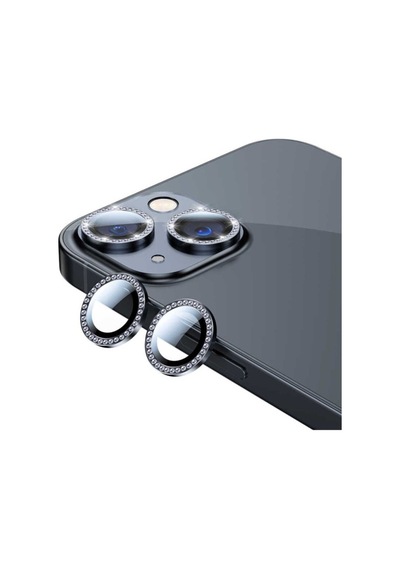 Apple Uyumlu iPhone 13 Zore Cl-06 Kamera Lens Koruyucu Siyah