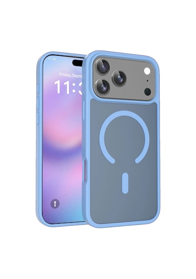 Joko Apple Uyumlu iPhone 17 Pro Max Kılıf Jota Seri Magsafe Kapak Açık Mavi