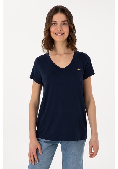 U.S. Polo Assn. Us. Polo Assn. Kadın Tişört 50300829-vr033 Lacivert
