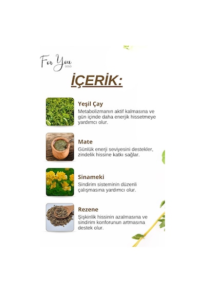 For You Tea Karışık Bitki Çayı - 300 Gr 2 Aylık Kullanım