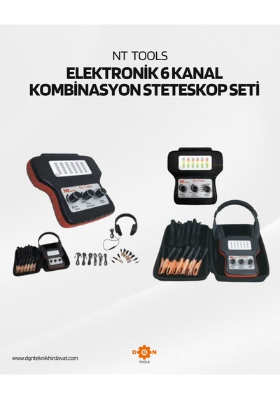 Nt Tools Elektronik 6 Kanal Kombinasyon Stetoskop Seti