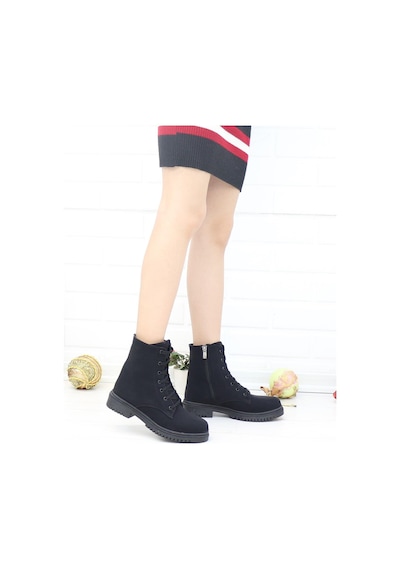 Nesil Shoes Sdf 042 Siyah Zümrüt Kadın Postal Bot SİYAH ZÜMRÜT