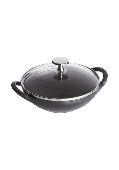 Ikea 40511 Döküm Kapaklı Wok Tava 16,7 Cm Siyah 2 Parça