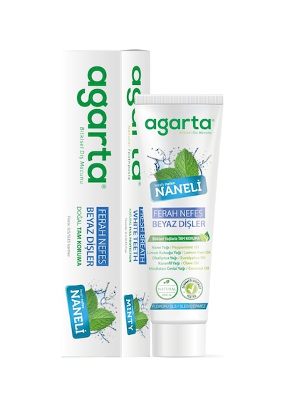 Agarta Doğal Diş Macunu 100ml Naneli 9 Lu Set Beyazlık