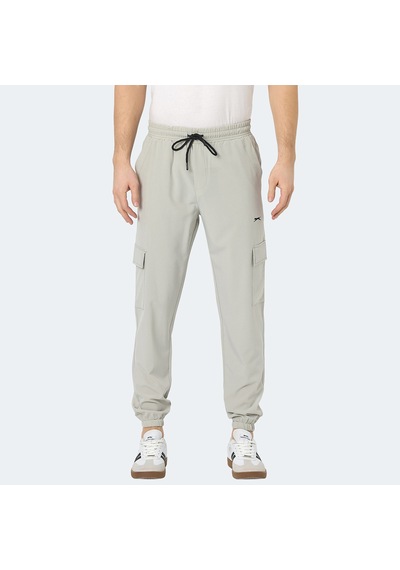 Slazenger NAPOLLA Erkek Cepli Dar Paça Gri Eşofman Altı