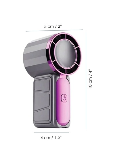 Mini El Fanı Taşınabilir 800mah Usb Sarjlı Soğutucu 5 Kademeli Mini Vanitalatör