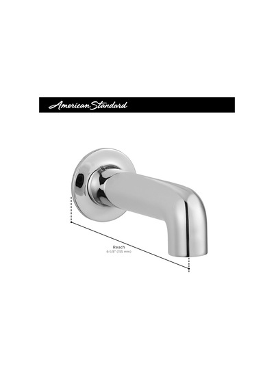 American Standard 8888317.243 Studio S Diveter Olmayan 1/2 Ips Küvet Ağzı, Mat Siyah Altın