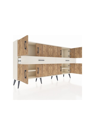 Arges Konsol 4 Raflı 2 Çekmeceli 8 Kapaklı 176x30x99 Aytaşı-çam/a Aytaşı-çam/aytaşı Arges Konsol 4 Raflı 2 Çekmeceli 8 Kapaklı 176x30x99 Aytaşı-çam/a Aytaşı-çam/aytaşı