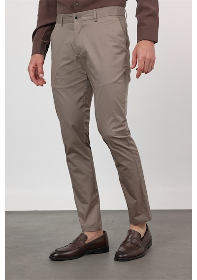 İmza Vizon Yan Cep Slim Fit Pamuklu Chino Pantolon 1003260168